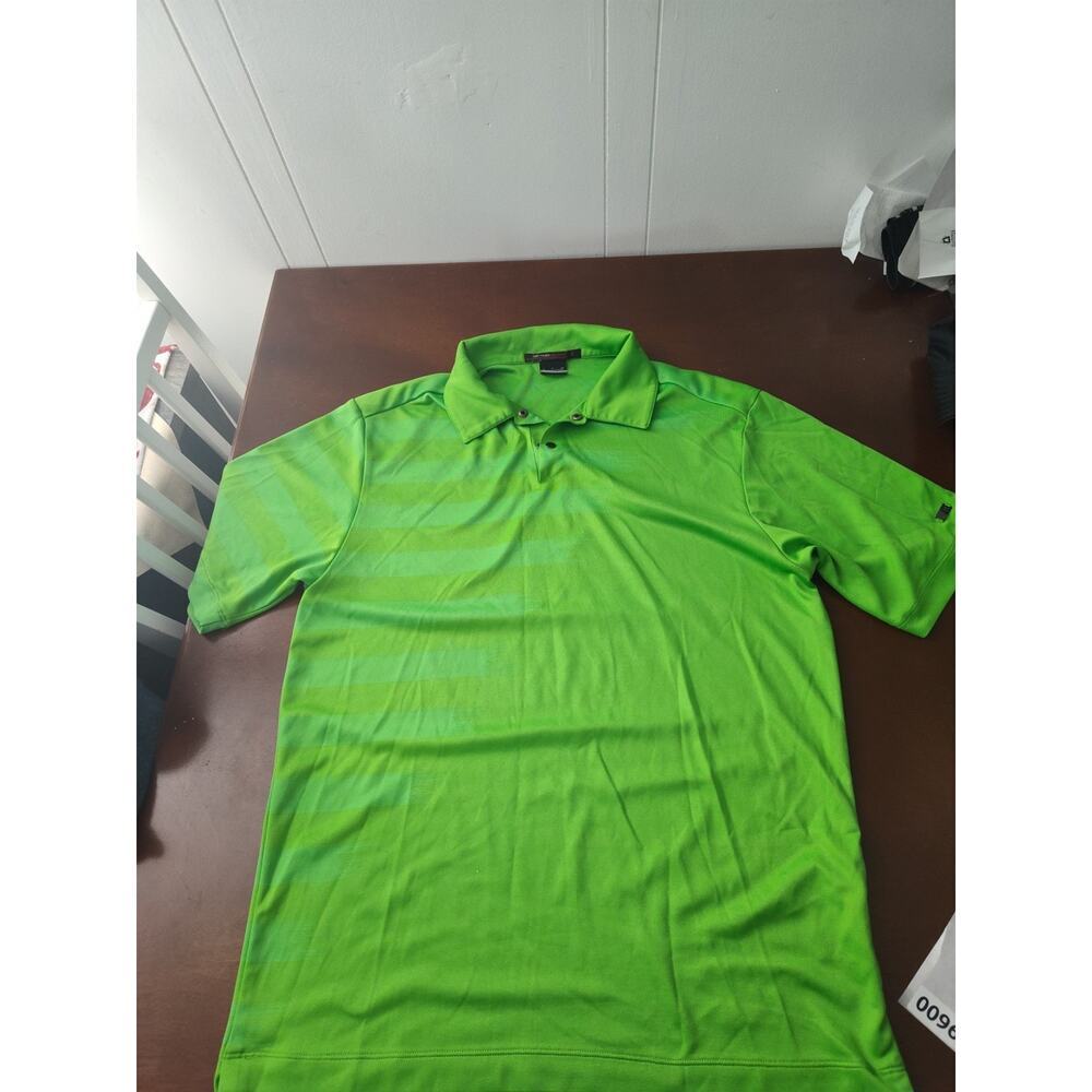 Tiger Woods Collection Dri Fit Adv Polo Shirt Men's Small Green Golf TW